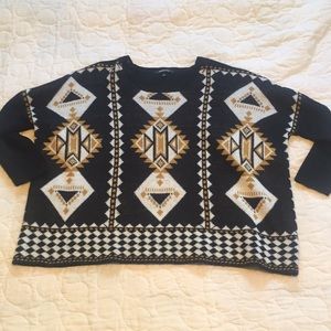 Oversized patterned sweater